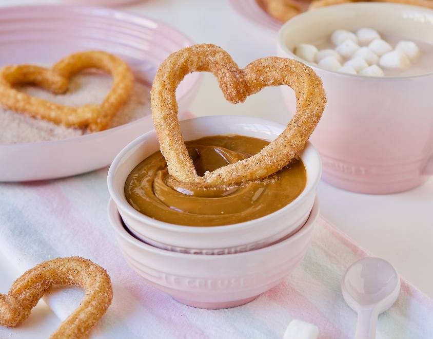 Churros em Formato de Coração
